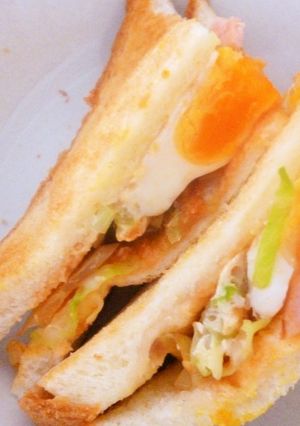 栄養たっぷり★半熟卵のサンドイッチ-レシピのメイン写真
