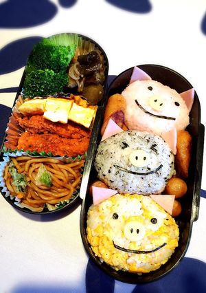 3匹の子ブタ弁当-レシピのメイン写真