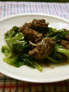 簡単☆レタスと牛肉のオイスターソース炒め-レシピのメイン写真