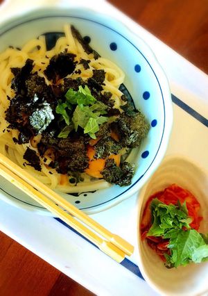 ウニ醤でおうどん-レシピのメイン写真