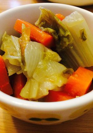 ベーコンで！セロリの洋風さっと煮-レシピのメイン写真
