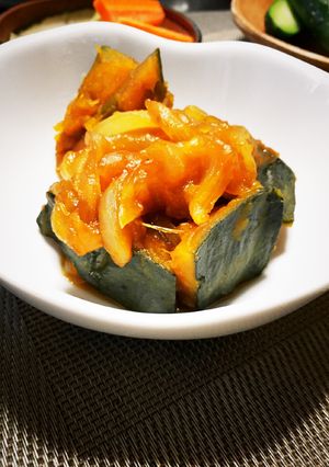 かぼちゃとタマネギの甘い煮物-レシピのメイン写真