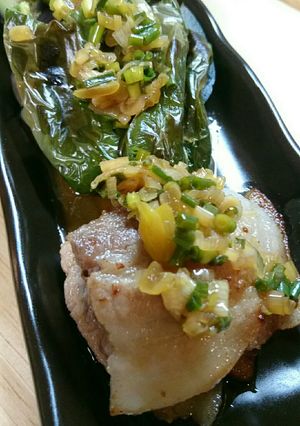 夏バテ防止に！焼豚バラのネギソースがけ-レシピのメイン写真
