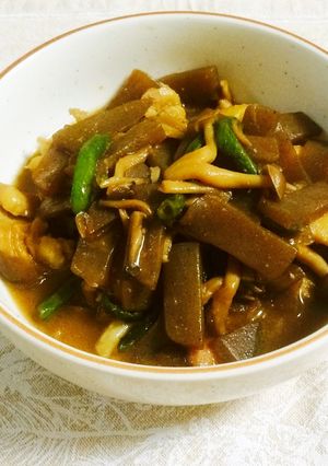 私の鶏皮みそ煮-レシピのメイン写真