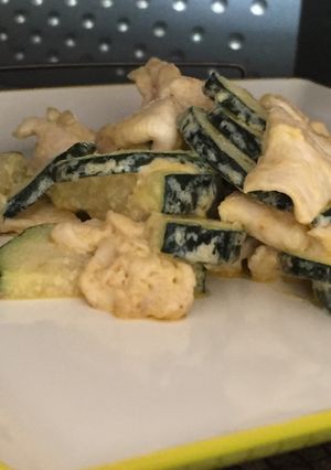 ズッキーニと鶏肉のマヨネーズ炒め-レシピのメイン写真