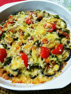 夏野菜の味噌マヨチーズ焼き-レシピのメイン写真