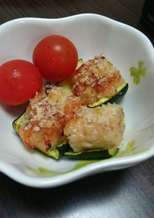 簡単!ズッキーニの肉詰め♪-レシピのメイン写真