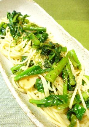 つるむらさきの青唐味噌パスタ-レシピのメイン写真
