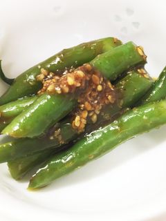 ぽりぽり食べれるインゲンの酢味噌和え-レシピのメイン写真