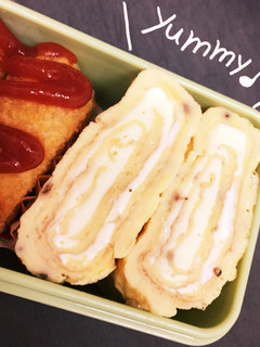 簡単!お弁当にチーズまきまき☆卵焼き☆-レシピのメイン写真