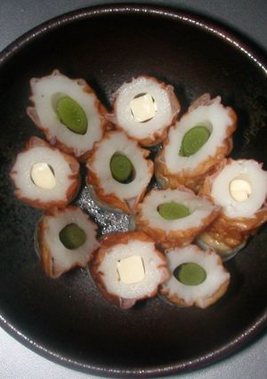 竹輪の穴に何入れる?にんにくの芽~!-レシピのメイン写真