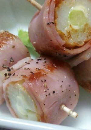 アスパラのちくわとベーコン巻き！マヨ入り-レシピのメイン写真