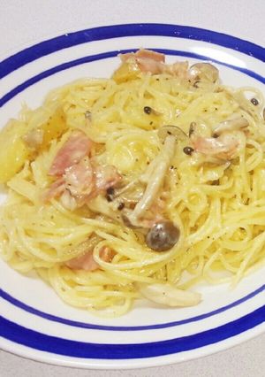 じゃがいもとしめじのクリームパスタ-レシピのメイン写真