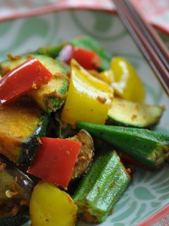 ココ夏♡野菜のスパイシーカレー炒め-レシピのメイン写真