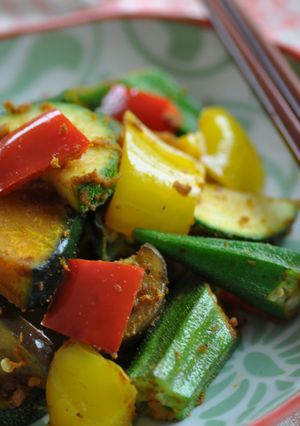 ココ夏♡野菜のスパイシーカレー炒め-レシピのメイン写真