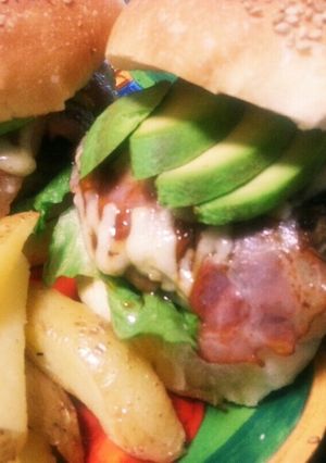 絶品♪ハワイアンBBQアボカドバーガー-レシピのメイン写真