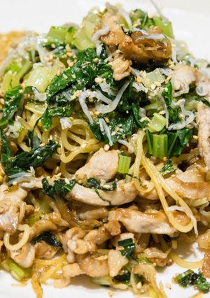 じゃこと青菜とカリカリ豚の焼きそば-レシピのメイン写真