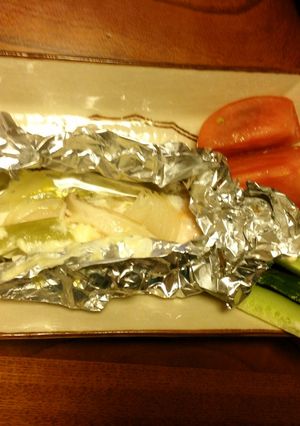 モロッコインゲンと鮭のチーズホイル焼き-レシピのメイン写真