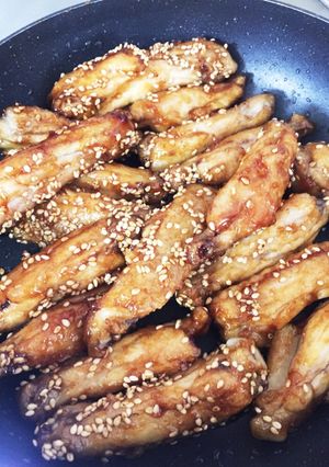 子どもが大好き☆手羽中甘辛焼き-レシピのメイン写真