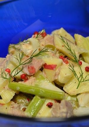 セロリとリンゴのツナサラダ-レシピのメイン写真