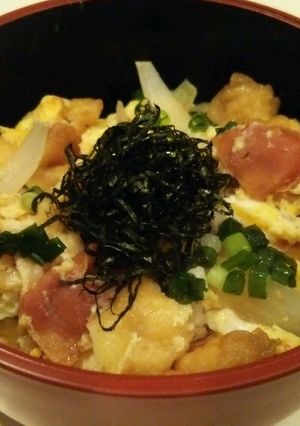 鶏天の親子丼　梅風味-レシピのメイン写真