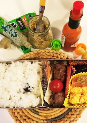 夫婦喧嘩の翌日ささやかなワサビ風味弁当-レシピのメイン写真
