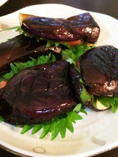 焼き茄子の大葉めんたいこ♪-レシピのメイン写真