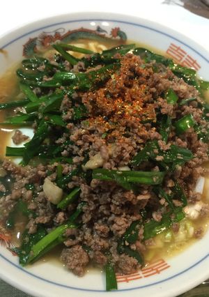 ニラひき肉味噌ラーメン-レシピのメイン写真
