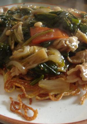 カリカリあんかけ中華麺♪-レシピのメイン写真
