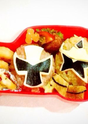 ニンニンジャー キャラ弁-レシピのメイン写真