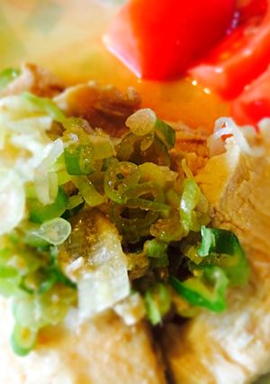 しっとり！茹で鳥胸肉のねぎソース漬け-レシピのメイン写真