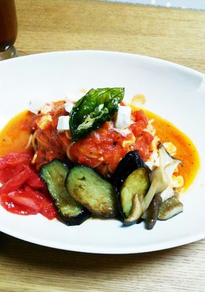 モッツァレラとトマトの冷製カッペリーニ！-レシピのメイン写真