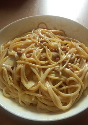 【訂正版】やみつき！弟秘伝の納豆パスタ☆-レシピのメイン写真