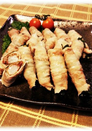 夏バテ予防！レンジで長芋の梅しそ豚肉巻き-レシピのメイン写真