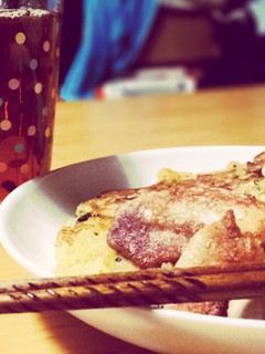 残りご飯でお好み焼き風(^-^)-レシピのメイン写真