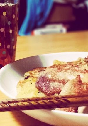 残りご飯でお好み焼き風(^-^)-レシピのメイン写真