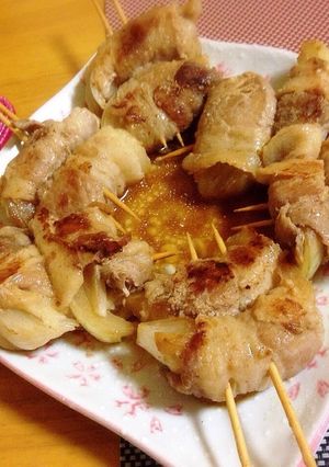 豚バラ玉ねぎ巻き☀︎-レシピのメイン写真