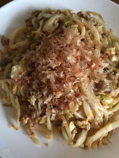 お好み焼き風焼うどん-レシピのメイン写真