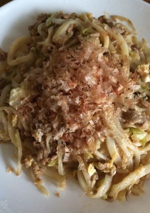 お好み焼き風焼うどん-レシピのメイン写真