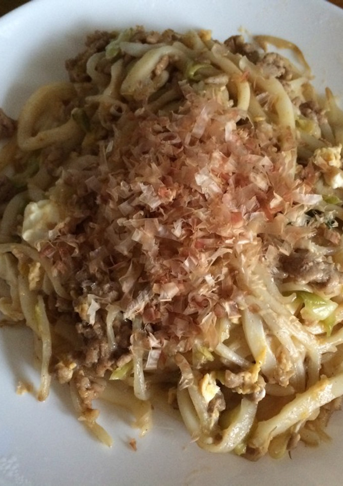 お好み焼き風焼うどん-レシピのメイン写真