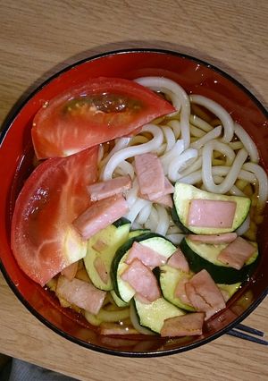夏野菜の冷やしうどん-レシピのメイン写真