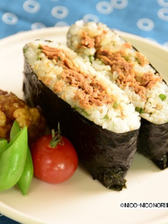 まぐろフレークと大葉のおにぎらず-レシピのメイン写真