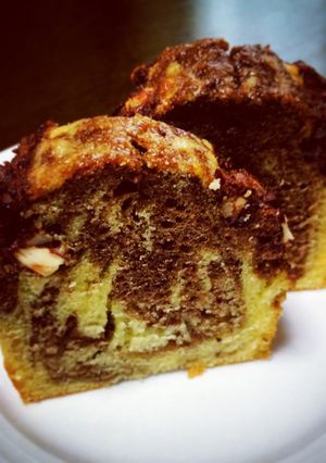 バター不使用！マーブルパウンドケーキ-レシピのメイン写真