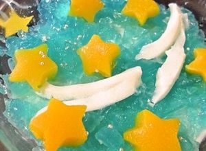 七夕に☆黄桃缶汁でクラッシュゼリー-レシピのメイン写真