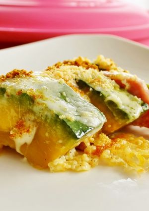 かぼちゃとハムのしましま　ほんのりカレー-レシピのメイン写真