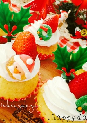 HMで簡単♡カップケーキ《クリスマス》-レシピのメイン写真