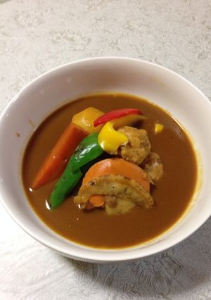 ルーも野菜も足りない！スープカレー（笑）-レシピのメイン写真