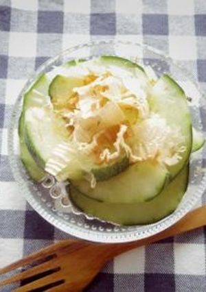 一番かんたん＊青うりのおかか麺つゆ漬け＊-レシピのメイン写真