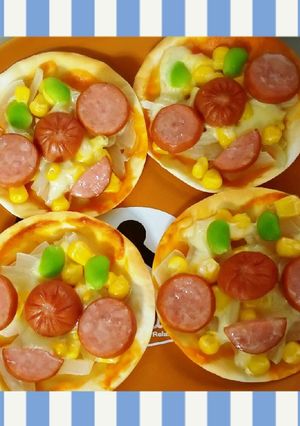餃子の皮でアンパンマンピザ！-レシピのメイン写真