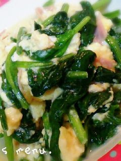 鶏ガラの素*ほうれん草炒め*-レシピのメイン写真